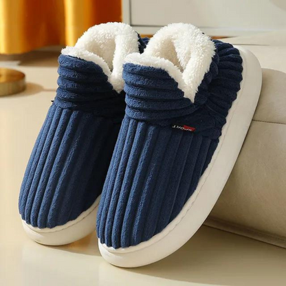 Soft Plush Slippers for Women, Cosy House Slippers with Cushioned Footbed