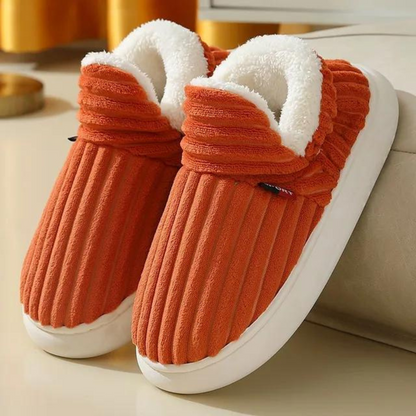 Soft Plush Slippers for Women, Cosy House Slippers with Cushioned Footbed