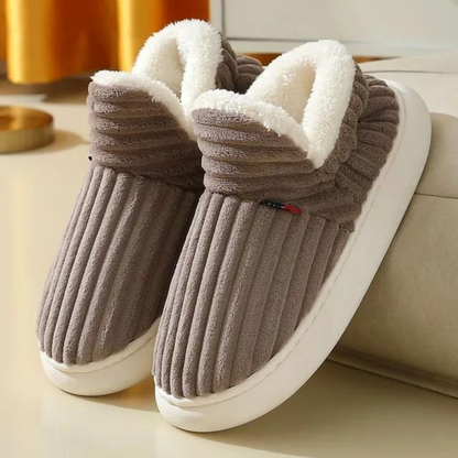 Soft Plush Slippers for Women, Cosy House Slippers with Cushioned Footbed