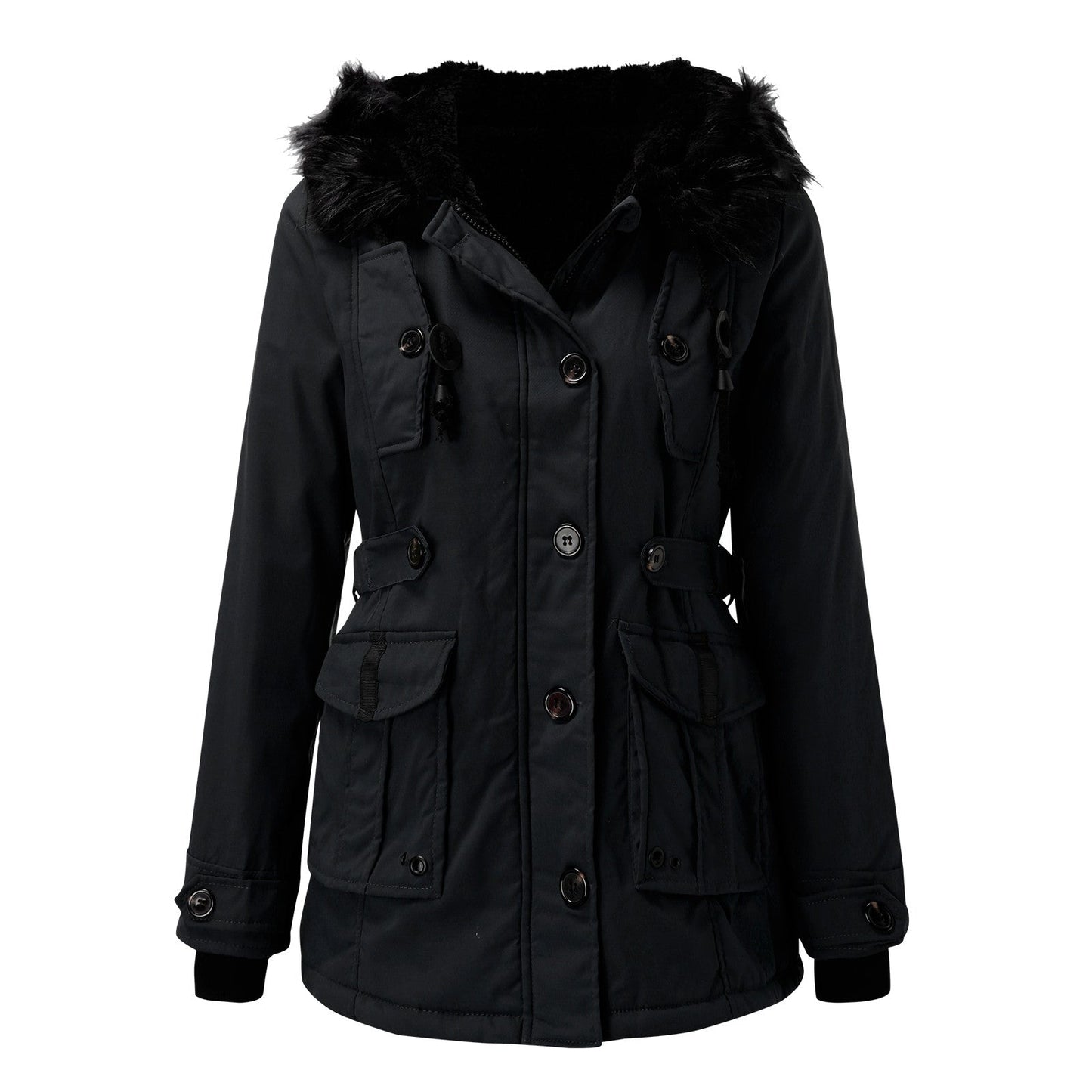 Women's warm cotton parka winter coat