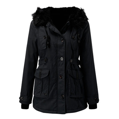 Women's warm cotton parka winter coat