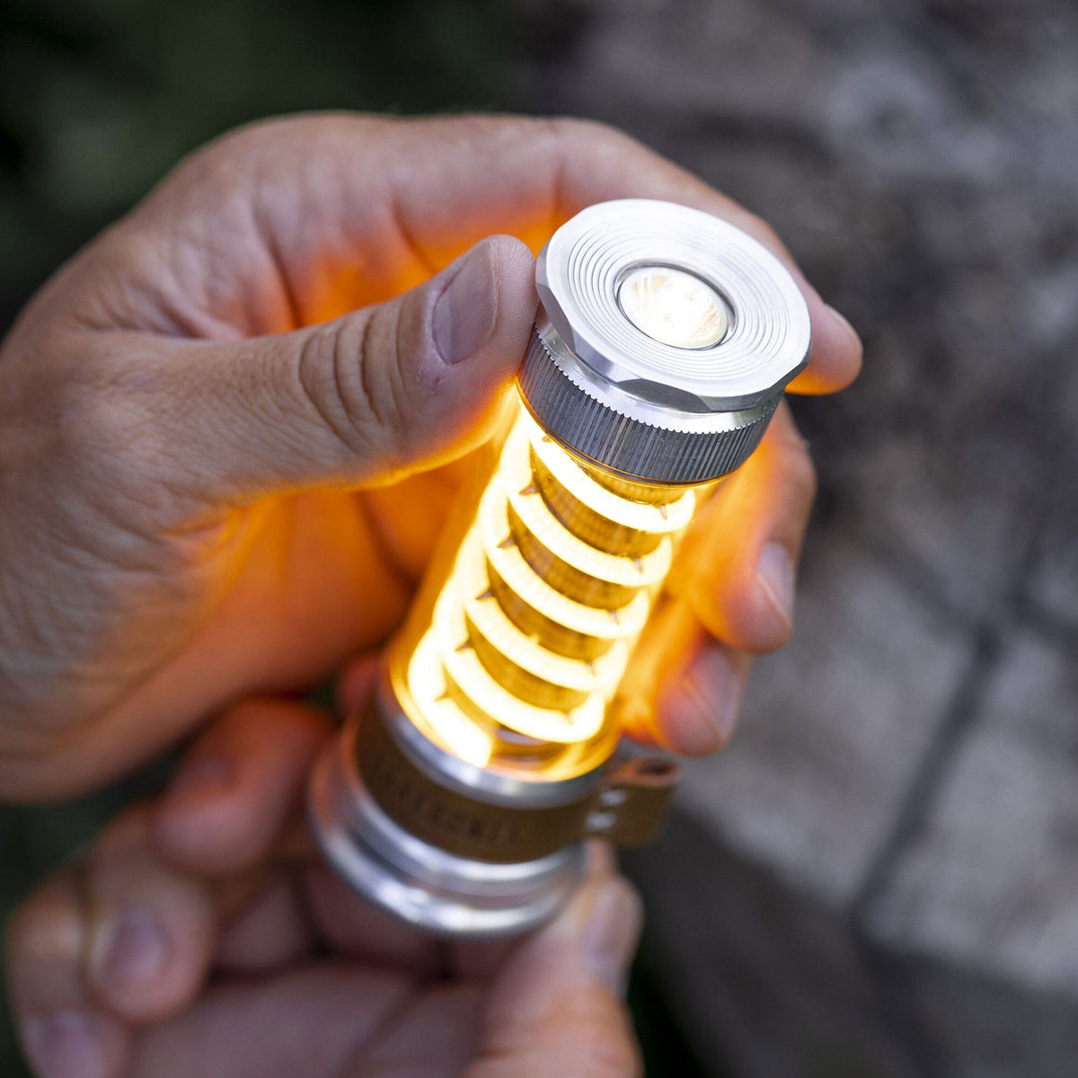 Vintage rechargeable LED camping lantern and torch