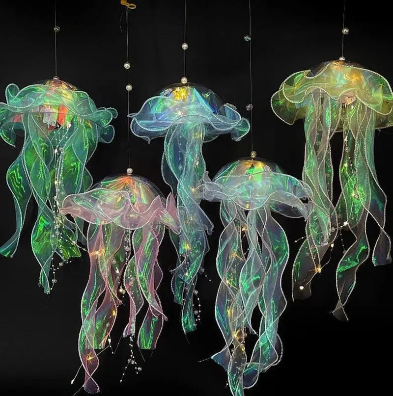 Hanging LED Jellyfish Lamp – Colourful Decorative Light