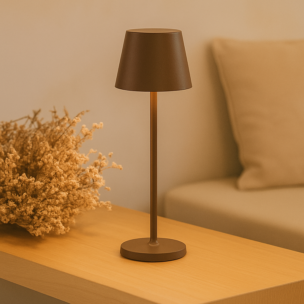 Wireless LED Table Lamp – Rechargeable Touch Dimmable Light