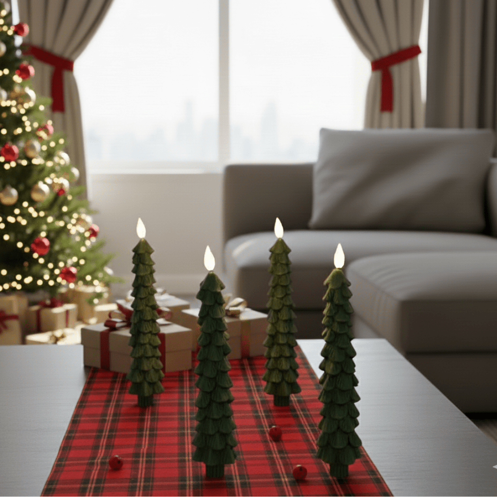 LED Christmas tree candles with remote control