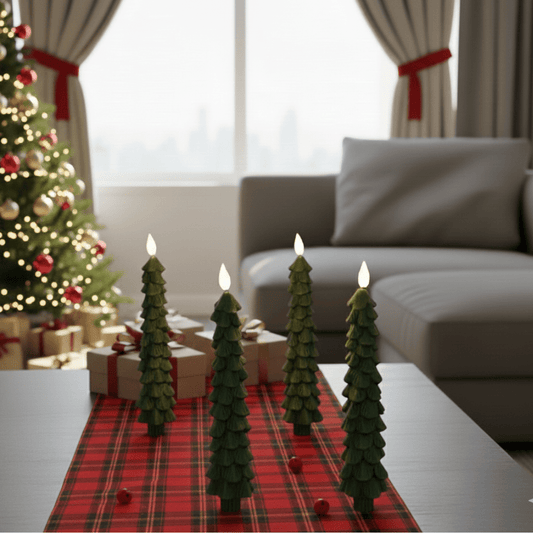 LED Christmas tree candles with remote control