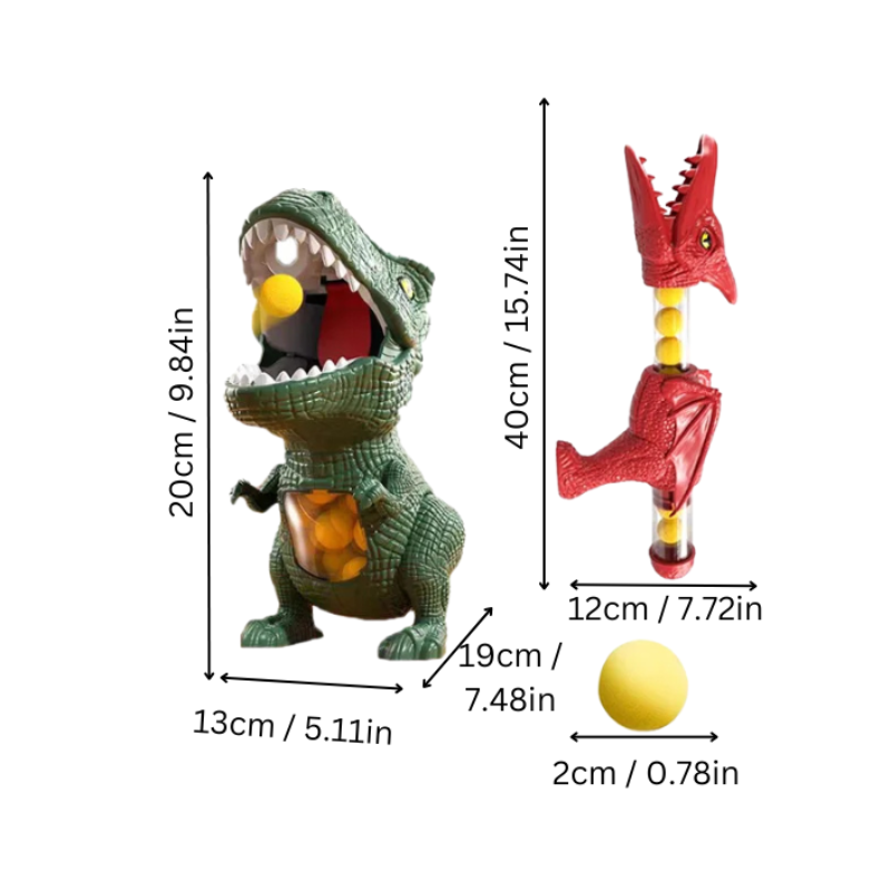 Dinosaur foam ball shooting game for kids