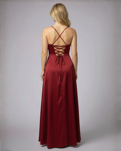 Maxi Dress – Elegant Slip Dress with Side Split