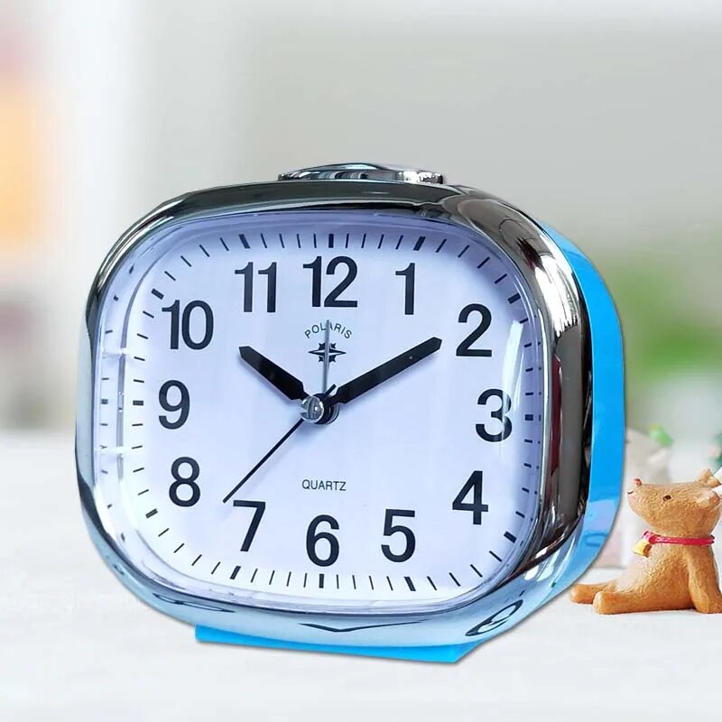 Silent Alarm Clock – Non-Ticking Clock with Night Light & Snooze