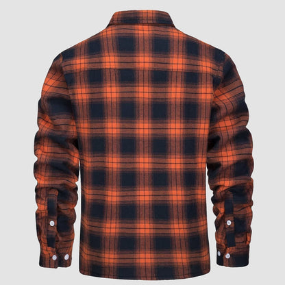 Plaid Shacket – Sherpa-Lined Casual Shirt Jacket