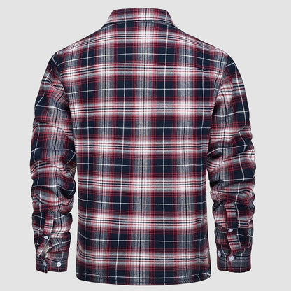 Plaid Shacket – Sherpa-Lined Casual Shirt Jacket