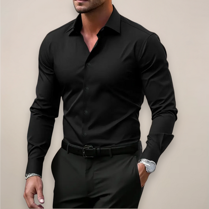 Men's button-front spring shirt