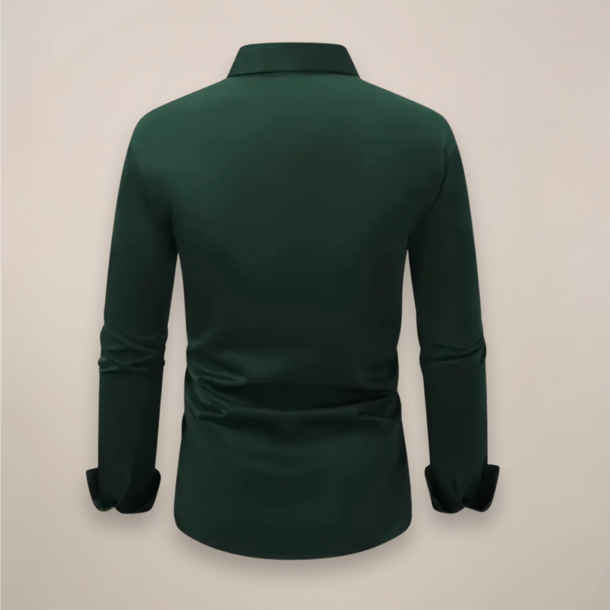 Men's slim spring shirt back