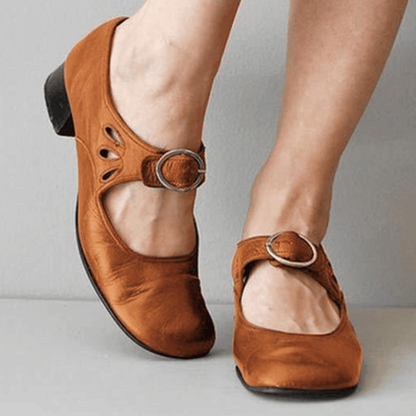 Leather Sandals for Women, Comfort Arch Support Sandals with Soft Footbed