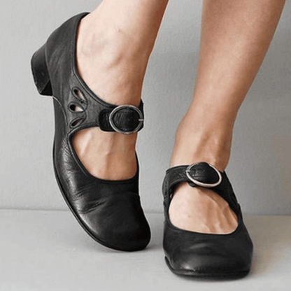 Leather Sandals for Women, Comfort Arch Support Sandals with Soft Footbed