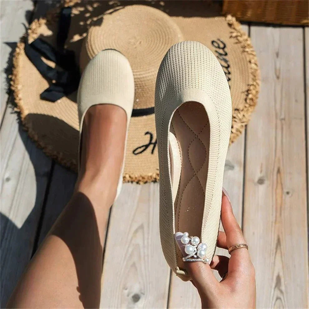 Orthopaedic Loafers for Women, Supportive Leather Flat Shoes with Arch Support