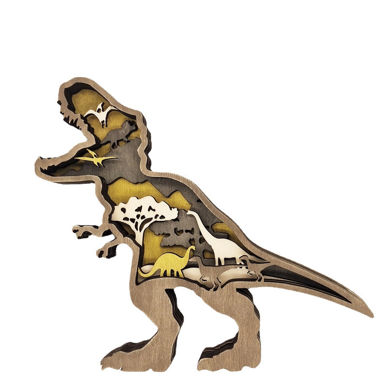 3D Handcrafted Wooden Animal Sculpture – Artistic Décor & Gift