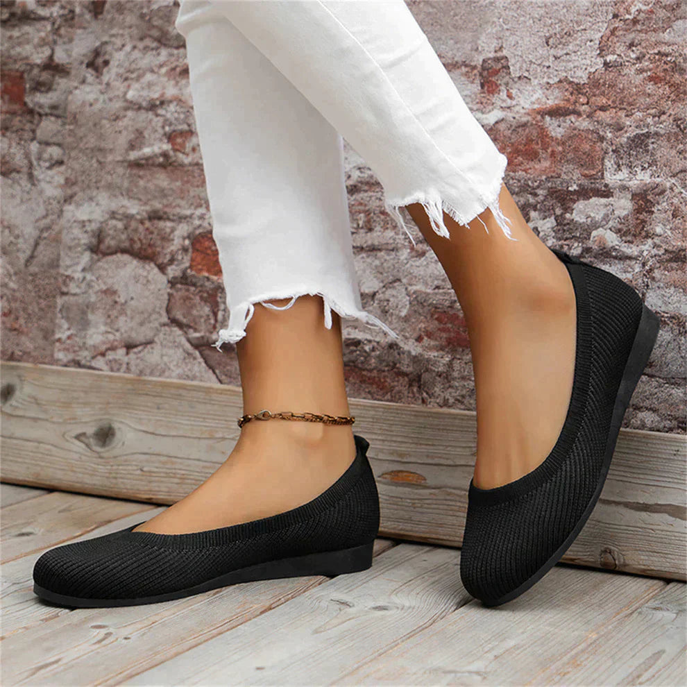 Orthopaedic Loafers for Women, Supportive Leather Flat Shoes with Arch Support