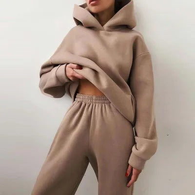 Women's jogging set zip jacket and joggers