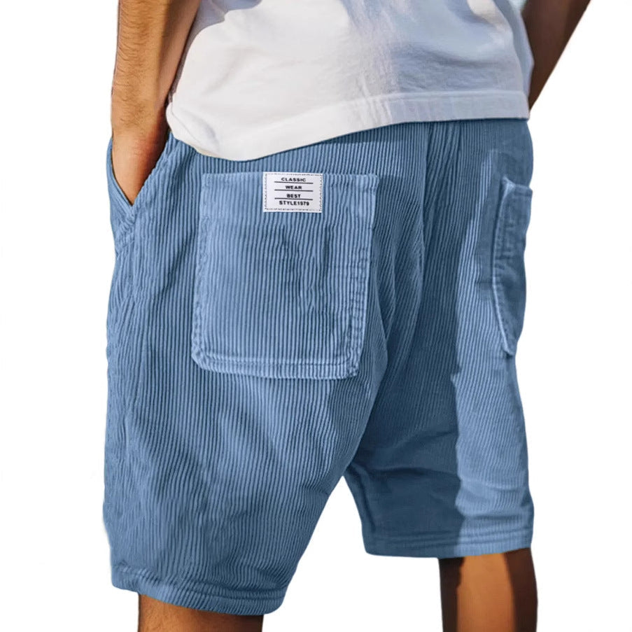 Men's textured shorts - detail