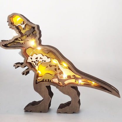 3D Handcrafted Wooden Animal Sculpture – Artistic Décor & Gift