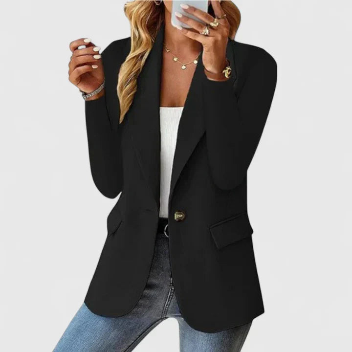 Women's straight-hem tailored blazer