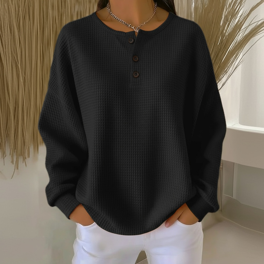 Women's waffle sweatshirt colour option