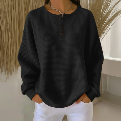 Women's waffle sweatshirt colour option
