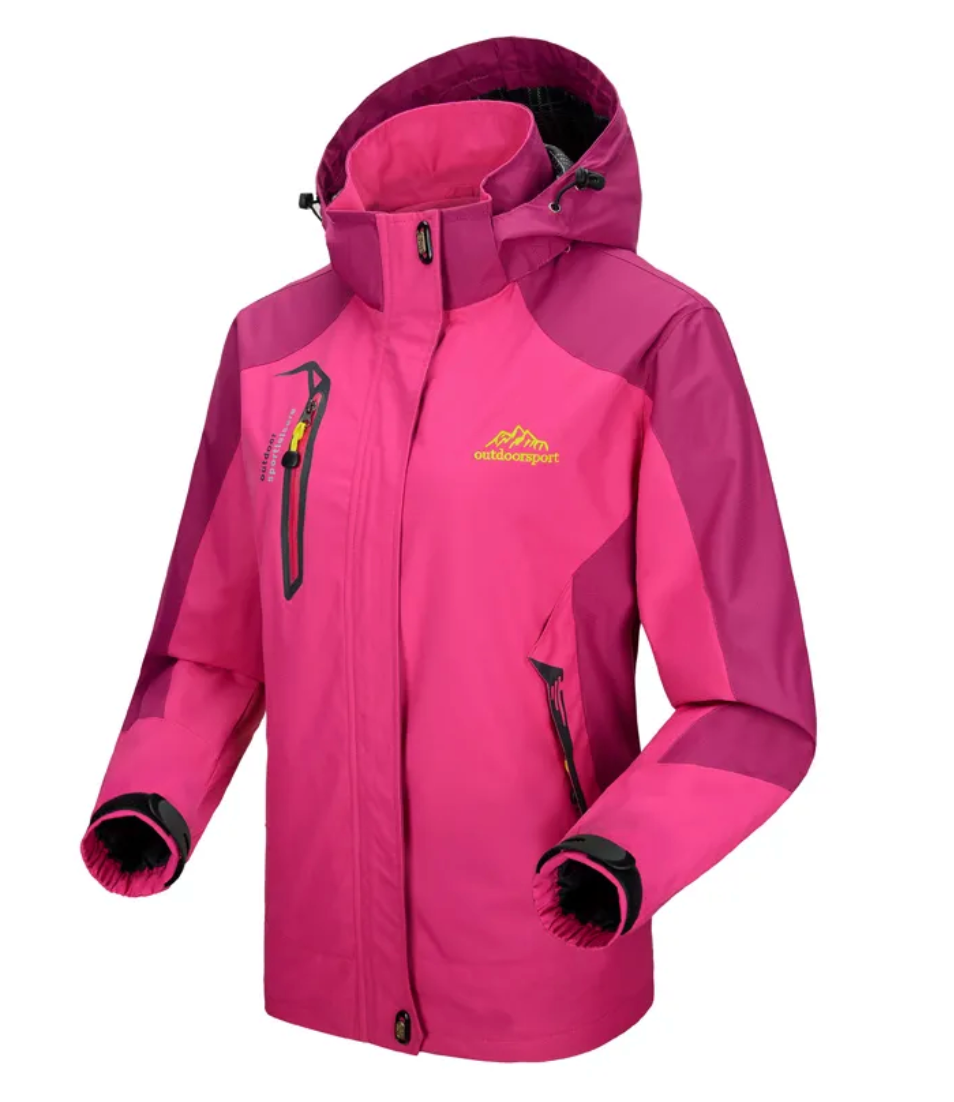 Women's outdoor hiking jacket - front side