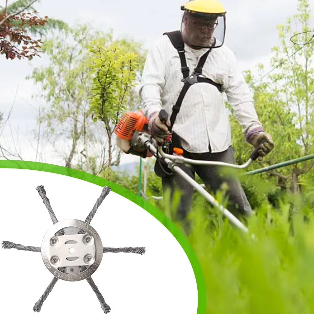 Universal Weed Brush Trimmer Head – Steel Wire Garden Tool