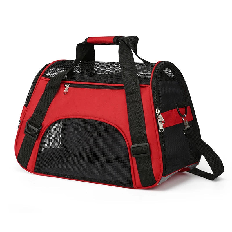 Breathable soft pet travel carrier bag