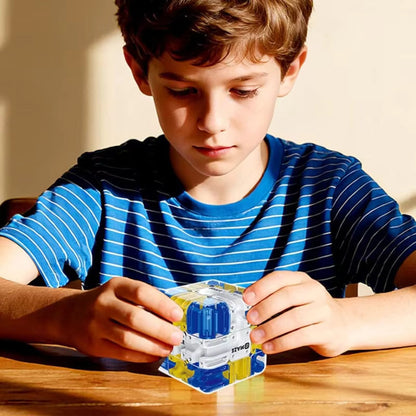 3D maze cube ball skill game