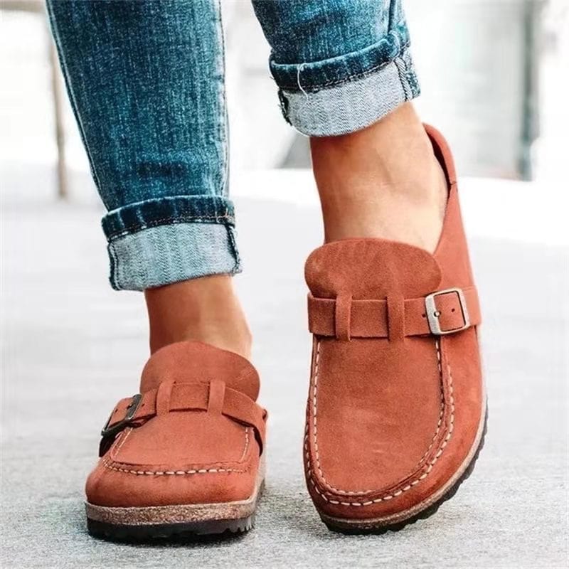Retro Slide Sandals for Women, Cushioned Comfort Sliders with Arch Support