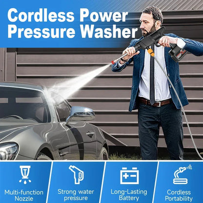 Cordless Pressure Washer – Portable Battery Car & Garden Cleaner
