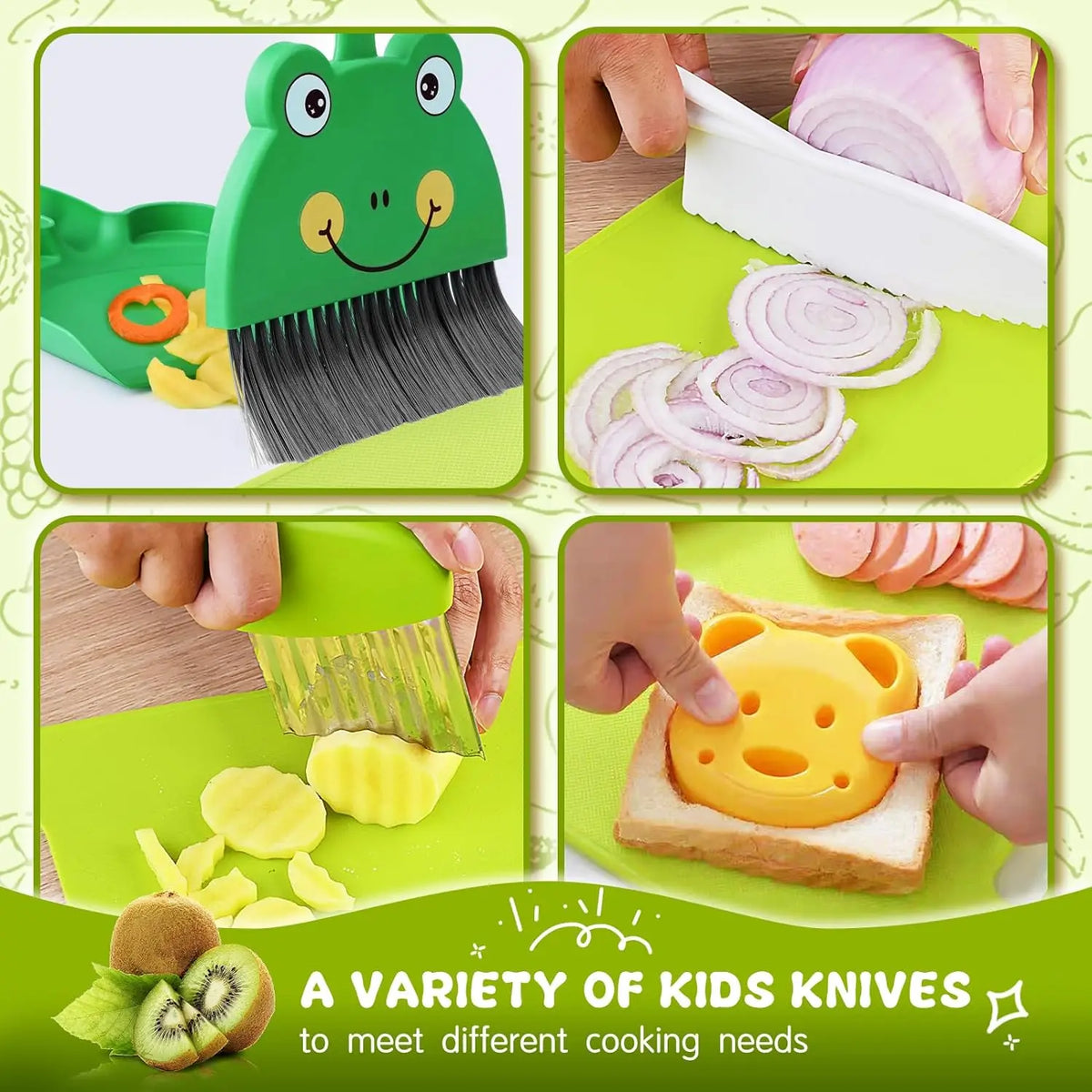Kids toy kitchen play set with pretend cooking utensils