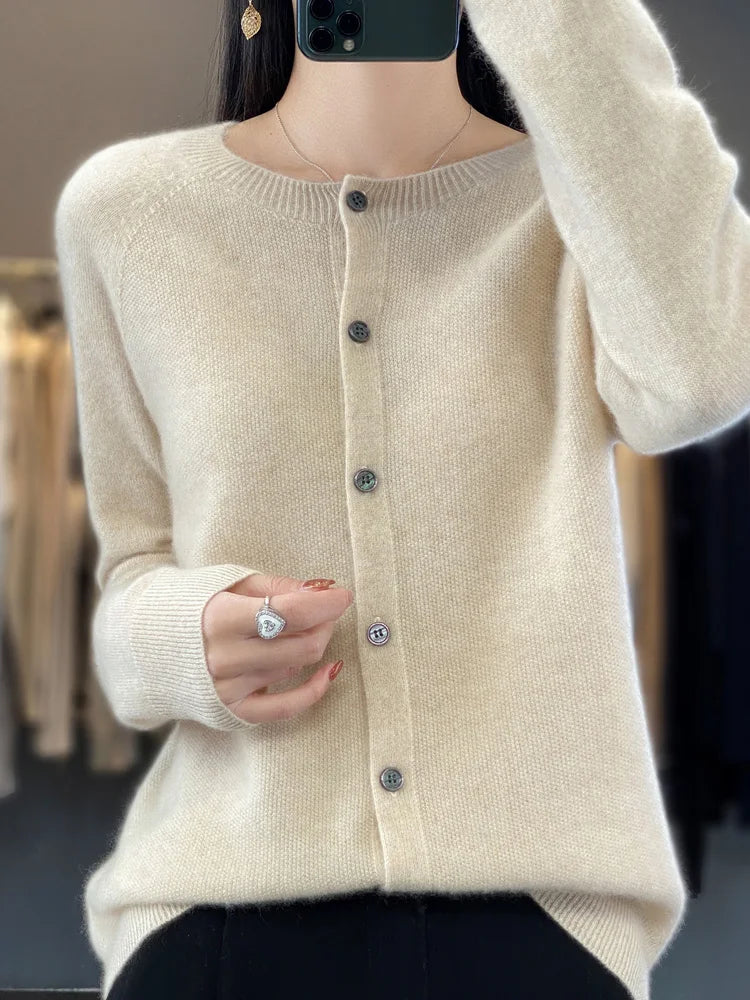 Women's classic knit cardigan
