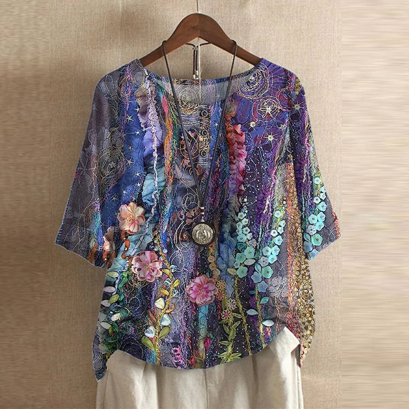 Women's floral blouse colour option