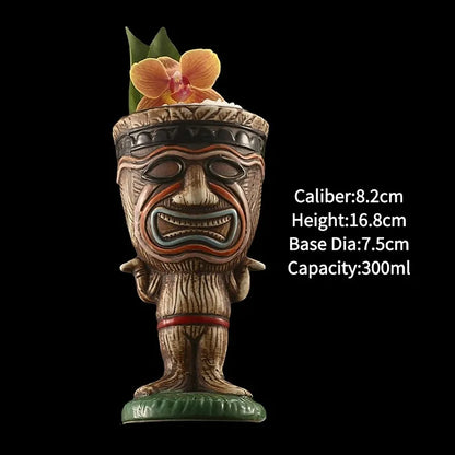 Handmade Ceramic Cocktail Mugs – Novelty Tiki Cups for Parties