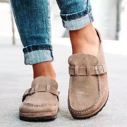 Retro Slide Sandals for Women, Cushioned Comfort Sliders with Arch Support