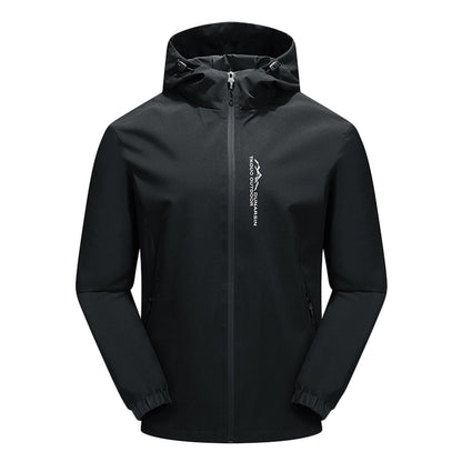 Women's lightweight waterproof hooded jacket - back