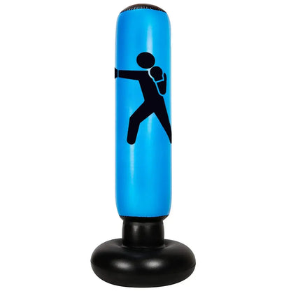 Inflatable free-standing punching bop bag