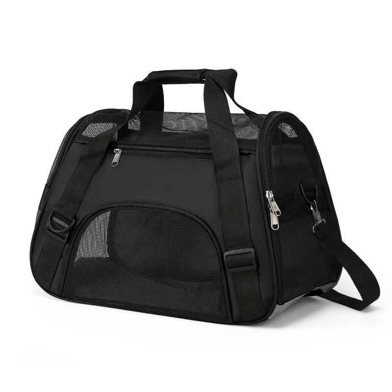 Breathable soft pet travel carrier bag