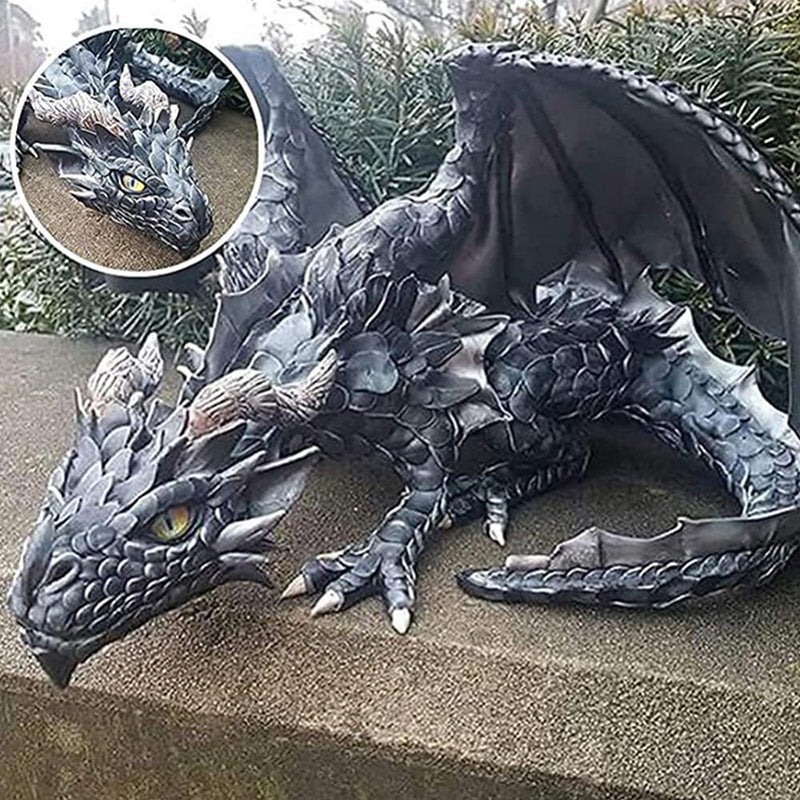 Sitting Dragon Statue – Fantasy Decoration for Home & Garden