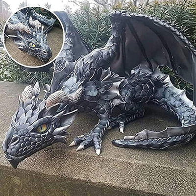 Sitting Dragon Statue – Fantasy Decoration for Home & Garden