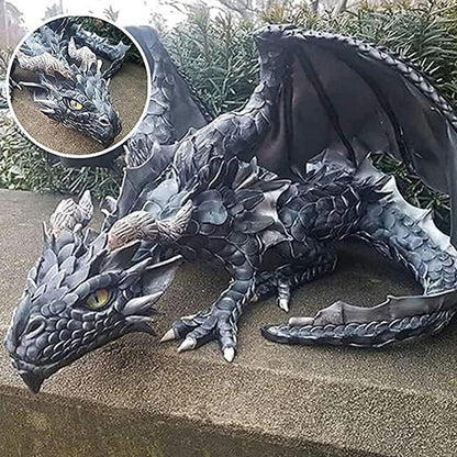 Sitting Dragon Statue – Fantasy Decoration for Home & Garden