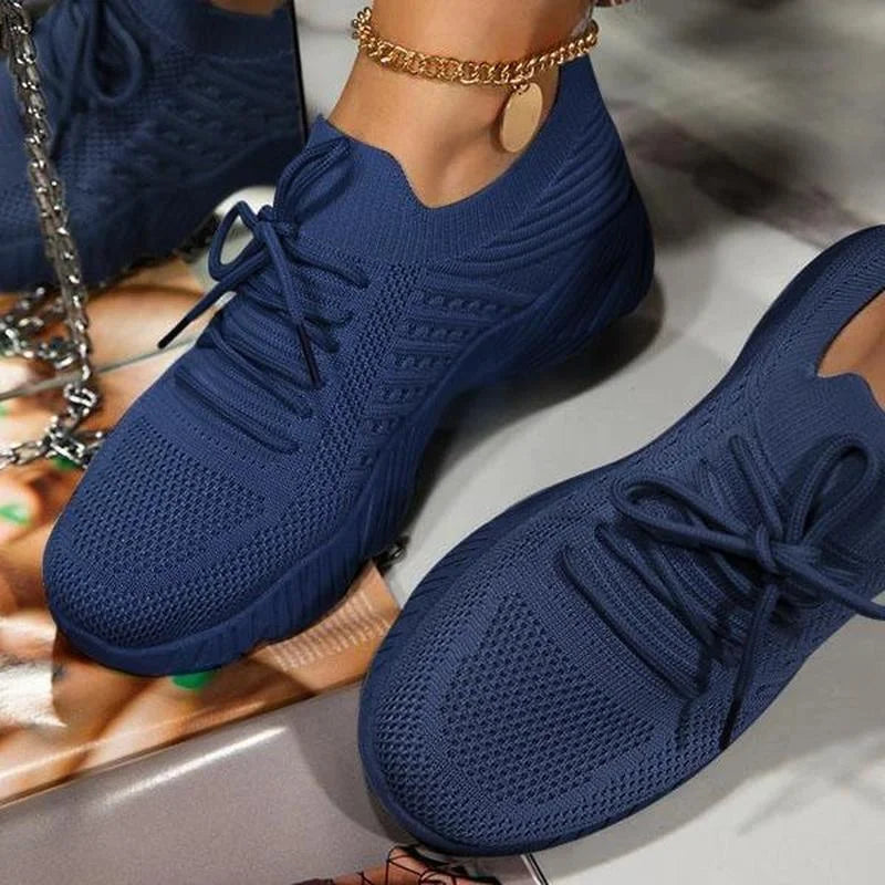 Orthopaedic Mesh Sneakers for Women, Lightweight Breathable Trainers with Arch Support