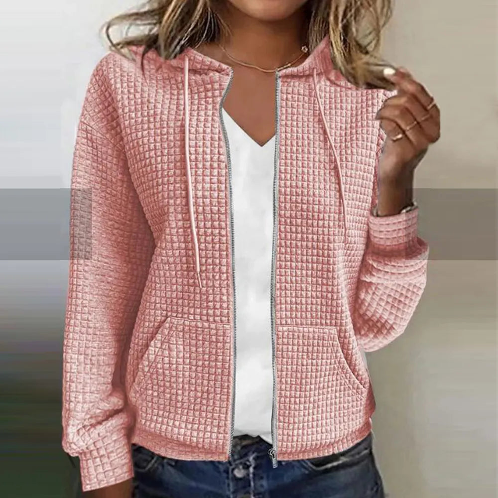 Women's checked jacket with padded lining