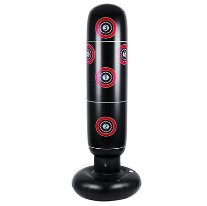 Inflatable free-standing punching bop bag
