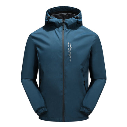 Women's hooded waterproof rain jacket