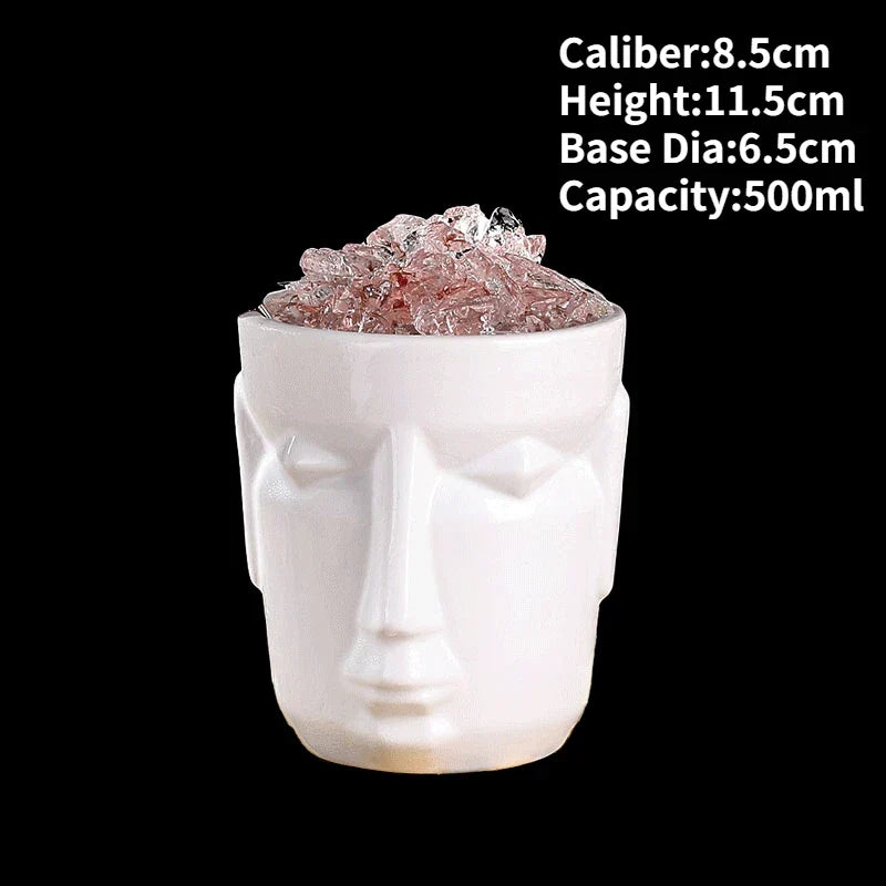 Handmade ceramic novelty cocktail tiki mug